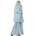 Abaya-Khimar combo- Sky Blue Abaya-Khimar combo- Sky Blue